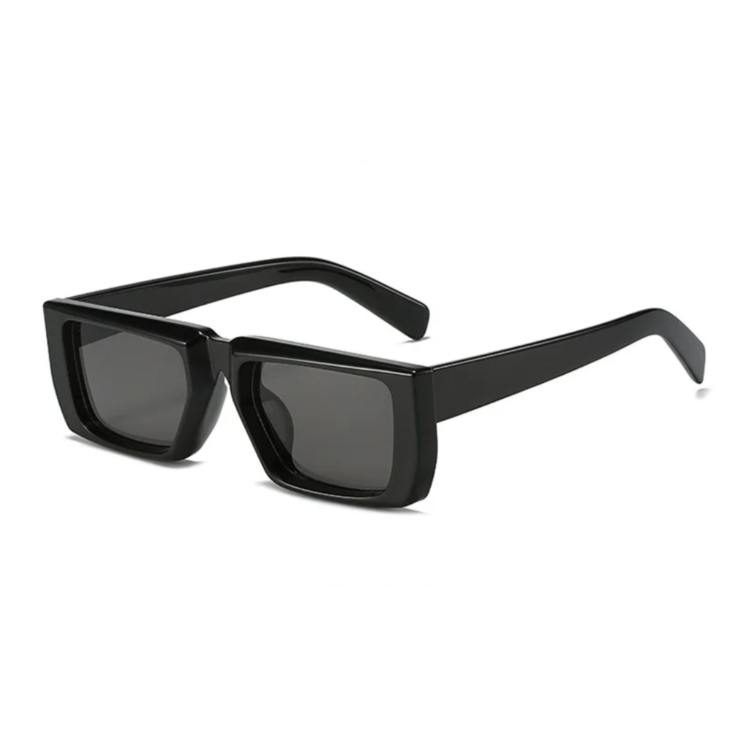 Rectangular retro top sunglasses